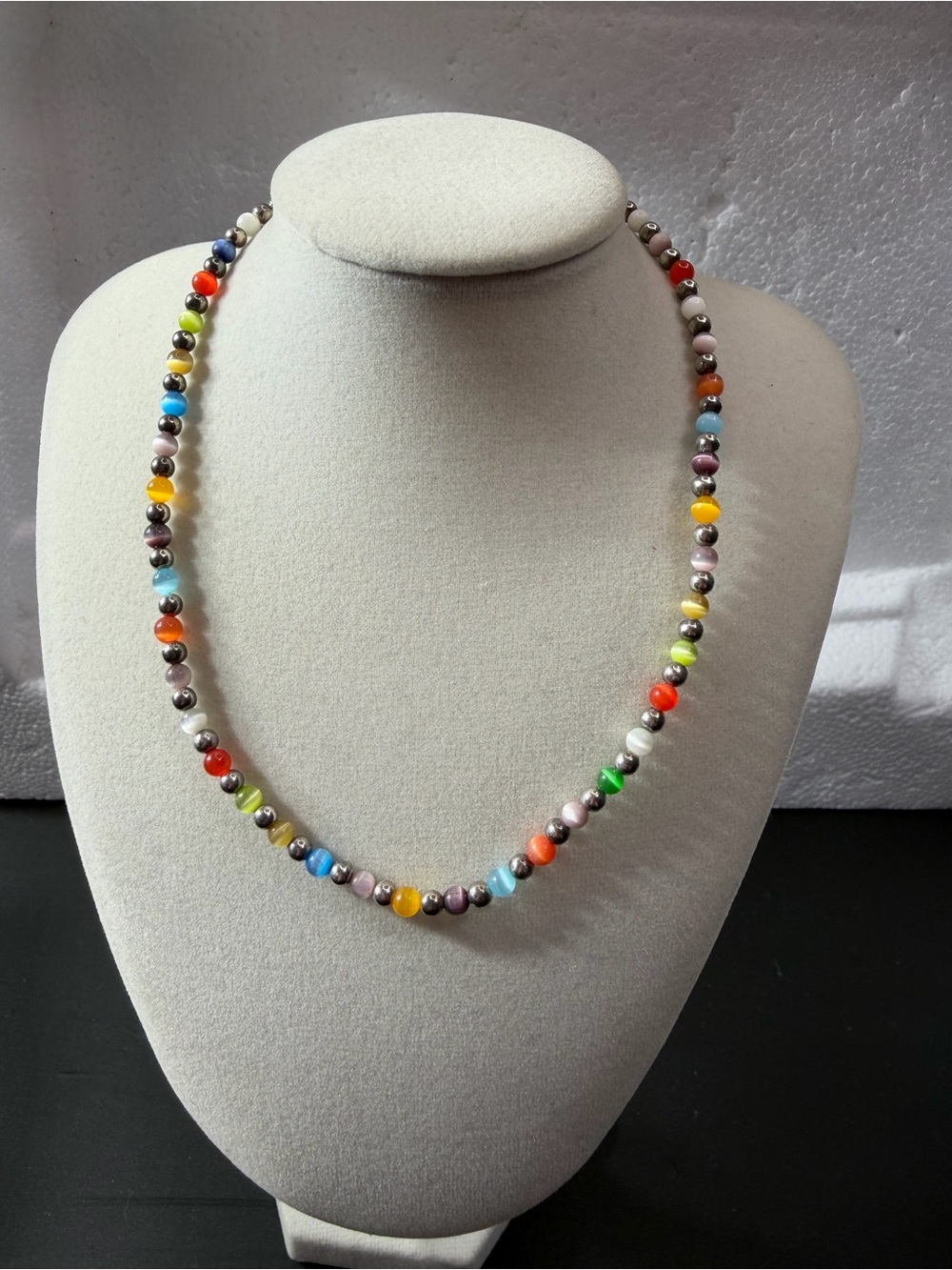 925 Sterling Silver Beaded Necklace